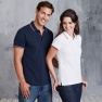 Heren Polo Kariban Constrast(1x wit maat L )